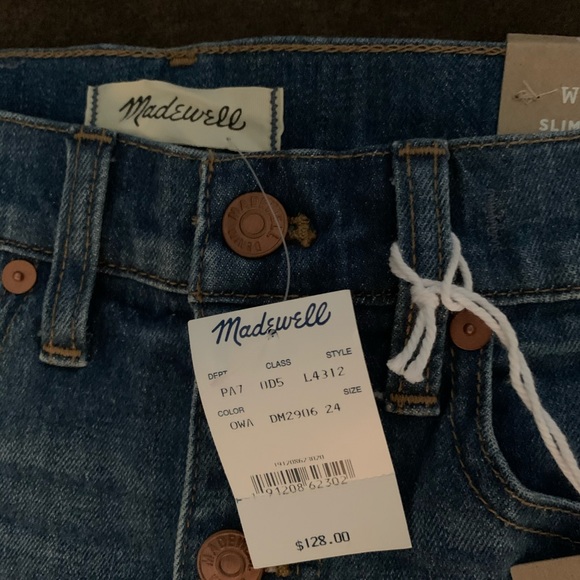 Madewell Slim Wide-Leg Crop Jeans💕 - Picture 4 of 4